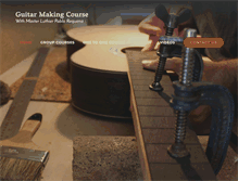 Tablet Screenshot of guitarmakingcourse.org